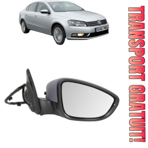 Oglinda Dreapta Volkswagen PASSAT B7 (A32, A33) din 2011 - 2020, Auto, Reglaj electric, Completa