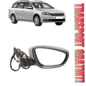 Oglinda Dreapta Volkswagen PASSAT B7 Variant (365) din 2010 - 2015, Auto, Reglaj electric, Completa