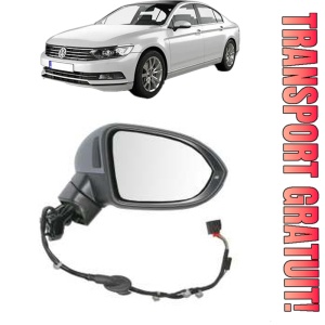 Oglinda Dreapta Volkswagen PASSAT B8 (3G2, CB2) din 2014 - 2024, Auto, Reglaj electric, Completa