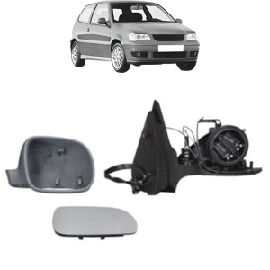 Oglinda Dreapta Volkswagen POLO (6N2) din 1999 - 2001, Auto, Reglaj electric, Completa - Img 2