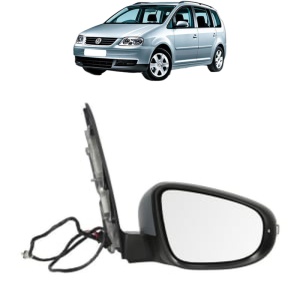 Oglinda Dreapta Volkswagen TOURAN Box Body/MPV (1T1, 1T2) din 2003 - 2010, Auto, Reglaj electric, Completa - Img 2