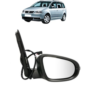 Oglinda Dreapta Volkswagen TOURAN Box Body/MPV (1T1, 1T2) din 2003 - 2010, Auto, Reglaj electric, Completa - Img 2