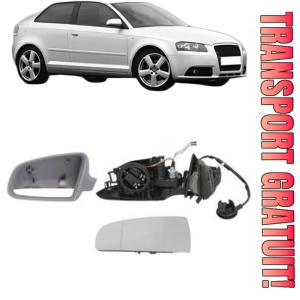 Oglinda Stanga AUDI A3 (8P1) din 2003 - 2012, Auto, Reglaj electric, Completa