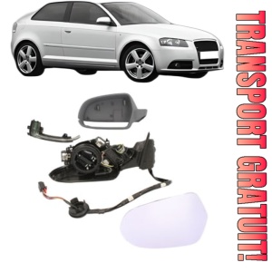 Oglinda Stanga AUDI A3 (8P1) din 2003 - 2012, Auto, Reglaj electric, Completa