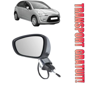 Oglinda Stanga CITROEN C3 II (SC_) din 2009 - 2016, Auto, Reglaj electric, Completa