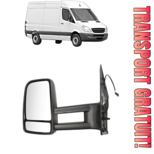 Oglinda Stanga MERCEDES-BENZ SPRINTER 3,5-t Van (B906) din 2006 - 2018, Auto, Reglaj manual, Completa