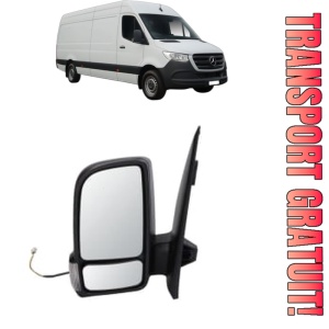 Oglinda Stanga MERCEDES-BENZ SPRINTER 4-t Van (B907, B910) din 2018 - 2025, Auto, Reglaj manual, Completa