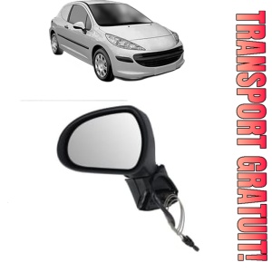 Oglinda Stanga PEUGEOT 207 Hatchback Van (WA_, WC_) din 2007 - 2012, Auto, Reglaj mecanic, Completa
