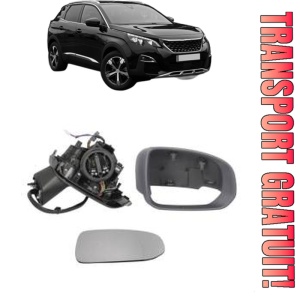 Oglinda Stanga PEUGEOT 3008 II SUV (MC_, MR_, MJ_, M4_) din 2016 - 2023, Auto, Reglaj electric, Completa
