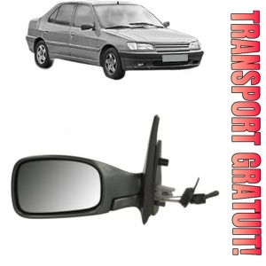 Oglinda Stanga PEUGEOT 306 (7B, N3, N5) din 1994 - 2001, Auto, Reglaj mecanic, Completa