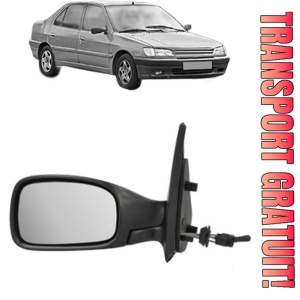 Oglinda Stanga PEUGEOT 306 (7B, N3, N5) din 1994 - 2001, Auto, Reglaj mecanic, Completa