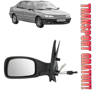 Oglinda Stanga PEUGEOT 306 (7B, N3, N5) din 1994 - 2001, Auto, Reglaj mecanic, Completa