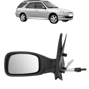 Oglinda Stanga PEUGEOT 306 Break (7E, N3, N5) din 1997 - 2002, Auto, Reglaj mecanic, Completa - Img 2