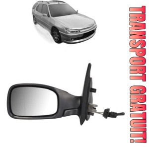Oglinda Stanga PEUGEOT 306 Estate Van (N_, 7_) din 1997 - 2000, Auto, Reglaj mecanic, Completa