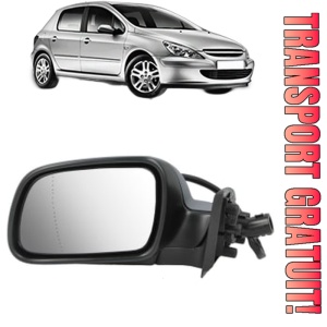 Oglinda Stanga PEUGEOT 307 (3A/C) din 2000 - 2012, Auto, Reglaj electric, Completa