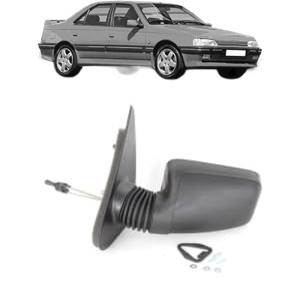 Oglinda Stanga PEUGEOT 405 I (15B) din 1987 - 1992, Auto, Reglaj mecanic, Completa - Img 2