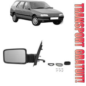 Oglinda Stanga PEUGEOT 405 II Estate Van (4E_) din 1992 - 1995, Auto, Reglaj mecanic, Completa