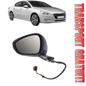 Oglinda Stanga PEUGEOT 508 I (8D_) din 2010 - 2018, Auto, Reglaj electric, Completa