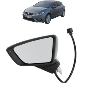 Oglinda Stanga SEAT LEON Hatchback Van (5F1) din 2015 - 2020, Auto, Reglaj electric, Completa - Img 2
