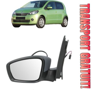 Oglinda Stanga SKODA CITIGO (NF1) din 2011 - 2019, Auto, Reglaj electric, Completa
