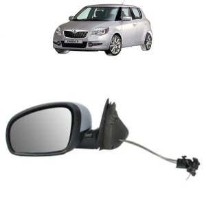Oglinda Stanga SKODA FABIA II (542) din 2006 - 2014, Auto, Reglaj mecanic, Completa - Img 2