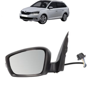 Oglinda Stanga SKODA FABIA III Estate (NJ5) din 2014 - 2022, Auto, Reglaj electric, Completa - Img 2