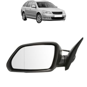 Oglinda Stanga SKODA OCTAVIA II Combi (1Z5) din 2004 - 2013, Auto, Reglaj electric, Completa - Img 2
