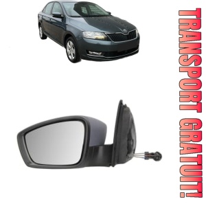 Oglinda Stanga SKODA RAPID (NH3, NK3, NK6) din 2012 - 2022, Auto, Reglaj mecanic, Completa