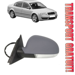 Oglinda Stanga SKODA SUPERB I (3U4) din 2001 - 2008, Auto, Reglaj electric, Completa
