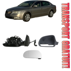 Oglinda Stanga SKODA SUPERB II Estate (3T5) din 2009 - 2015, Auto, Reglaj electric, Completa