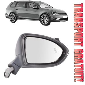 Oglinda Stanga Volkswagen GOLF ALLTRACK VII Variant (BA5, BV5) din 2014 - 2020, Auto, Reglaj electric, Completa