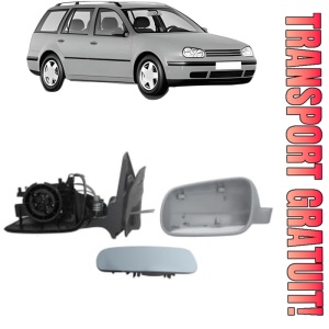 Oglinda Stanga Volkswagen GOLF IV Variant (1J5) din 1999 - 2006, Auto, Reglaj mecanic, Completa
