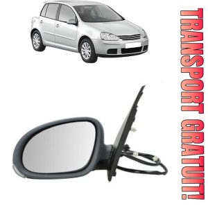 Oglinda Stanga Volkswagen GOLF V (1K1) din 2003 - 2009, Auto, Reglaj electric, Completa