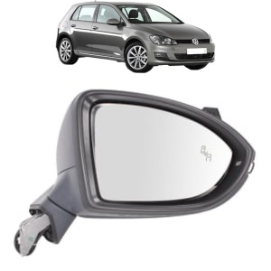 Oglinda Stanga Volkswagen GOLF VII (5G1, BQ1, BE1, BE2) din 2012 - 2021, Auto, Reglaj electric, Completa - Img 2
