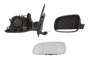 Oglinda Stanga Volkswagen LUPO I (6X1, 6E1) din 1998 - 2005, Auto, Reglaj mecanic, Completa - Img 3