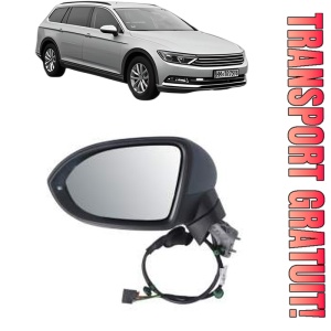 Oglinda Stanga Volkswagen PASSAT ALLTRACK B8 Variant (3G5, CB5) din 2015 - 2024, Auto, Reglaj electric, Completa