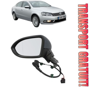 Oglinda Stanga Volkswagen PASSAT B7 (A32, A33) din 2011 - 2020, Auto, Reglaj electric, Completa