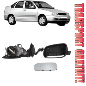 Oglinda Stanga Volkswagen POLO III CLASSIC (6V2) din 1995 - 2002, Auto, Reglaj electric, Completa
