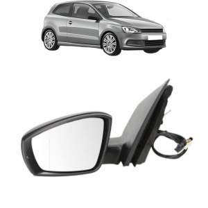 Oglinda Stanga Volkswagen POLO V (6R1, 6C1) din 2009 - 2022, Auto, Reglaj mecanic, Completa - Img 2