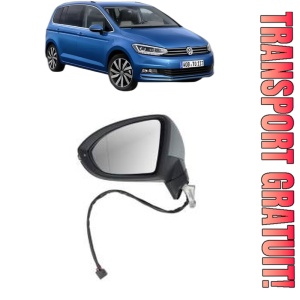 Oglinda Stanga Volkswagen TOURAN Box Body/MPV (5T1) din 2015 - 2020, Auto, Reglaj electric, Completa