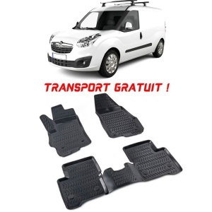 Opel Combo C 2001-2011 Set 2 Covorase Auto (Fata) Cauciuc Tip tavita Premium Line 3D - Transport Gratuit!