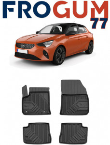 Opel Corsa-E F Din 03.2020 - Prezent, Hatchback , Set Covorase Auto Tip Tavita Premium 3D, din cauciuc accesorii pentru autoturismul tau - masina v169212