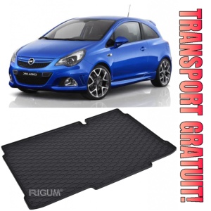 Opel Corsa Tavita pentru portbagaj din cauciuc, compatibila Opel Corsa D fabricatie 2006 - 11.2014, caroserie hatchback, portbagaj inferior