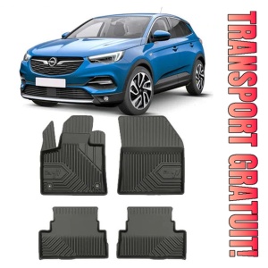 Opel Grandland X Din 10.2017 - Prezent, Suv , Set Covorase Auto Tip Tavita Premium 3D, din cauciuc