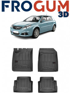 Opel Signum Din 2003 - 2008 , Set Covorase Auto Tip Tavita Premium 3D, din cauciuc accesorii pentru autoturismul tau - masina v169626
