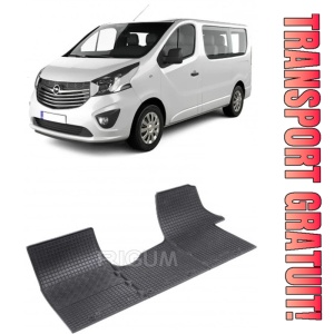 Opel Vivaro B, Van, fabricat din 09.2014 - 02.2019, 3 Locuri, set covorase auto dedicate, din cauciuc 100% Premium