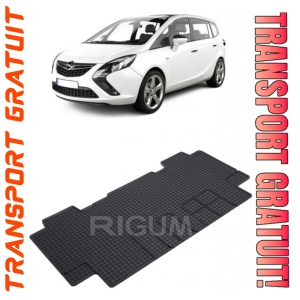 Opel Zafira Life, Van, fabricat din 03.2019 - Prezent, Rand 2, Masina Are 5 Locuri, set covorase auto dedicate, din cauciuc 100% Premium
