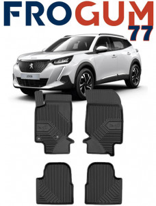 Peugeot 2008 II Din 01.2020 - Prezent, Suv , Set Covorase Auto Tip Tavita Premium 3D, din cauciuc accesorii pentru autoturismul tau - masina v168764