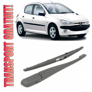 Peugeot 206 Brat stergator pentru luneta spate cu lamela 350 mm, compatibil cu Peugeot 206 Hatchback fabricat intre 1998-2012, calitate extra