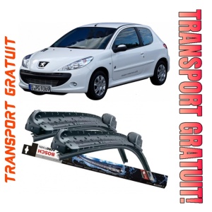 Peugeot 206 Sw Set 2 stergatoare parbriz Bosch Bosch Aerotwin 65 cm/40 cm compatibile cu Peugeot 206 Sw (2E/K) din 2002-2008 (65 cm / 40 cm)